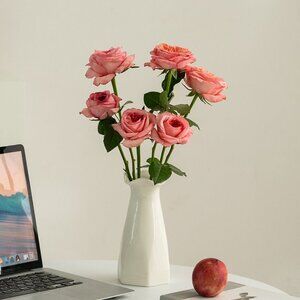Tall White Accent Vase – Simple & Timeless